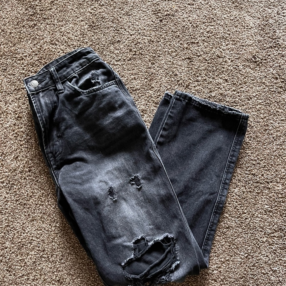 Black Flying Monkey Ultra High Rise Straight Jean